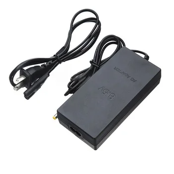 10 шт. для Play Station 2 ЕС Штекер Адаптер переменного тока Зарядное устройство Шнур Кабель Питания для консоли PS2 Тонкий Черный