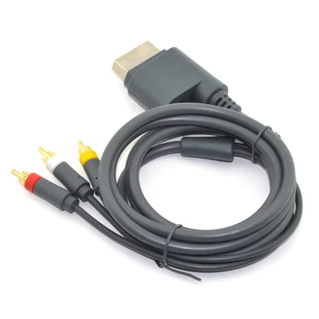 100 шт аудио-видео кабеля AV 3RCA для Xbox 360