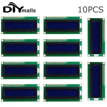 10ШТ LCD1602 1602 ЖК-модуль Синий Экран 16x2 Символьный ЖК-дисплей PCF8574T PCF8574 IIC I2C Интерфейс 5V для arduino