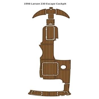 1998 Larson 230 Спасательная платформа для плавания Коврик для кокпита Лодка EVA Палуба из тикового дерева Коврик для пола