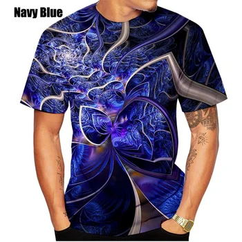 2023 Новая модная футболка с 3D принтом Rainbow Vertigo Hypnotic Unisxe, забавные футболки с короткими рукавами, мужские/женские топы