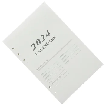 2024 Страница Книги на английском языке, тетрадь карманного формата Формата А5, Руководство по планированию с отрывными листами, декоративный блокнот