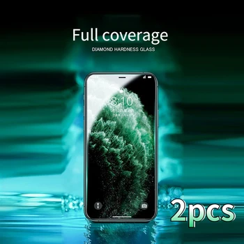 2шт Закаленная Пленка для iPhone 14 12 11 13 Pro Max XS XR X Mini 8 7 6 Plus SE 2020 13 Защитная Пленка для Экрана Аксессуары Для мобильных телефонов