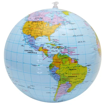 30 см Надувной надувной шар с картой Мира, развивающий шар с планетой Земля, Океанский шар для изучения географии, игрушечный домашний глобус