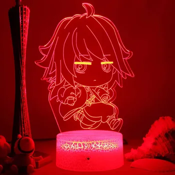 3d лампа Аниме Demon Slayer, светодиодные фонари для детской спальни, декор, подарок на день рождения, акриловые светодиодные фонари