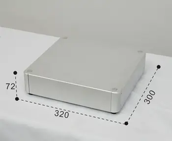 BZ3207R округлое полностью алюминиевое шасси, корпус аудиоусилителя Hi-Fi 