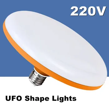 E27 Светодиодная Лампа 220 В UFO Лампа E27 Светодиодные Лампы Холодный Белый 12 Вт 15 Вт 40 Вт 50 Вт 60 Вт Bombillas Ампульные светодиодные лампы для домашнего Освещения