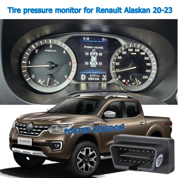 Forten Kingdom OBD TPMS Шины Цифровой ЖК-дисплей Автоматическая Охранная Сигнализация Давление в шинах Для Renault Alaskan 2020-2023