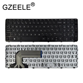 GZEELE Новая клавиатура для ноутбука HP Compaq 15-a 15-a000 15-h000 15-s 15-s000 15-G255SA 15-N070SA 15-n207TU 256 G2 256 G3 Великобритания ЧЕРНЫЙ