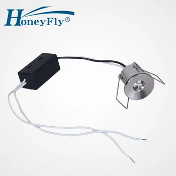 HoneyFly High Quality1W 220v Mini Led Cabinet Light Светодиодная Лампа Мини Светодиодный Светильник Со Светодиодным Драйвером Для Витрины Винного шкафа