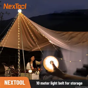 NexTool Кемпинговая лампа Atmosphere Длиной 10 м IPX4, водонепроницаемый, пригодный для вторичной переработки световой пояс, 1800 мАч, Наружная декоративная лампа для путешествий