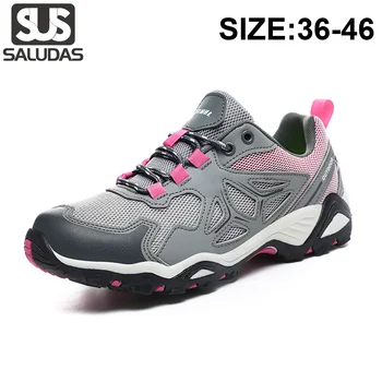 SALUDAS, женская походная обувь, Летние мужские походные кроссовки, противоскользящие кроссовки для бега, пара повседневных кроссовок для улицы