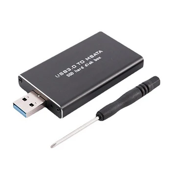 SSD-накопитель MSATA к USB 3,0, внешний жесткий диск, коробка для жесткого диска, 6 Гбит/с, конвертер USB 3,0 в mSATA, адаптер для SSD-накопителя MSATA 30*30/50