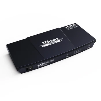 TESmart видеоразветвитель CEC UltraHD 4K HDCP Поддержка 7 режимов EDID Автоматическое переключение Видео Конвертер 1X4 ИК HDMI разветвитель