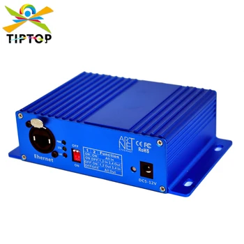 TIPTOP TP-D16 ArtNet-DMX4/8 Сценический светильник ArtNet/DMX Двунаправленный ПРЕОБРАЗОВАТЕЛЬ Нового дизайна с 4 Гнездовыми DMX-разъемами ARM-процессор