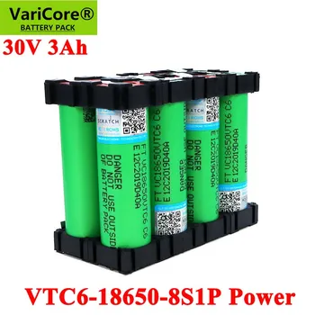 VariCore 30V 18650 VTC6 3000mAh аккумулятор 20 ампер 29,6 V 8S1P для отвертки Электрическая ручная дрель батареи сварочный аккумулятор
