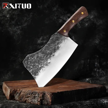 XITUO Костяной нож ручной ковки для гостиничной кухни, мясницкий нож, ковка из высокомарганцовистой стали, ножи шеф-повара, ультра острые Практичные