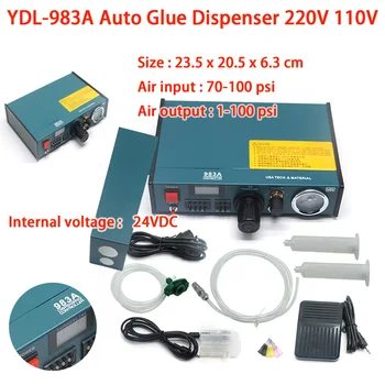 YDL-983A Автоматический Дозатор клея, цифровой таймер Или ручной Контроллер жидкости для паяльной пасты, Капельница, Дозатор жидкости 220 В