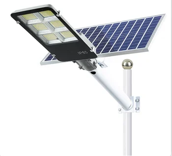Алюминиевый солнечный светодиодный уличный фонарь с дистанционным управлением 100 Вт 200 Вт 300 Вт 400 Вт 500 Вт IP65 водонепроницаемый разделенный уличный фонарь с полюсом