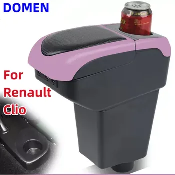 Для Renault Clio 4 Подлокотник Для Renault Captur Clio 3 III IV Автомобильный Подлокотник Коробка Для хранения подстаканник пепельница USB Автомобильные аксессуары