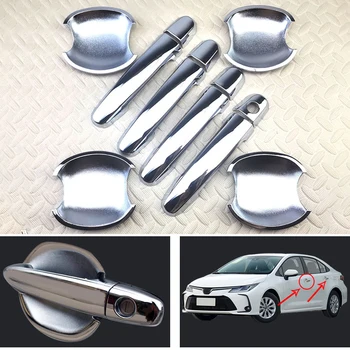 Для Toyota 07-13 модельного года Corolla дверная ручка яркая полоска Дверная ручка защитный кожух аксессуары