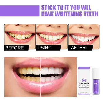 Зубная паста для отбеливания зубов объемом 30 мл Интенсивное средство для удаления пятен на зубах, желтизны, корректор цвета, гигиена полости рта, чистка зубов