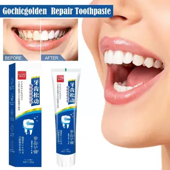 Зубная паста для ремонта Gochicgolden, Дозатор для длительного отбеливания Зубов, Чистка дыхания, Свежая Зубная паста, Глубокий Мятный крем E3W5