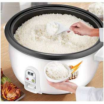 Коммерческая рисоварка С антипригарным покрытием, Кастрюля для быстрого приготовления риса Большой емкости для ресторана, магазина завтраков 8-45Л