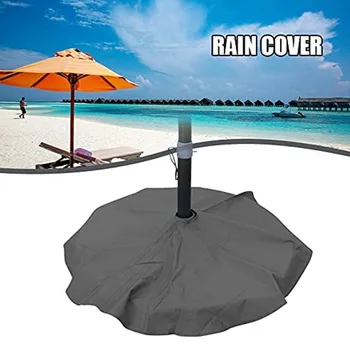 Круглая крышка подставки для зонта Защита основания зонта для патио Чехол для сумки для веса основания зонта Водонепроницаемый солнцезащитный крем и устойчивость к ультрафиолетовому излучению