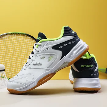 Легкая дышащая мужская обувь для бадминтона, нескользящая Мужская спортивная обувь для волейбола, дышащие мужские кроссовки для настольного тенниса, Большой размер 38-48