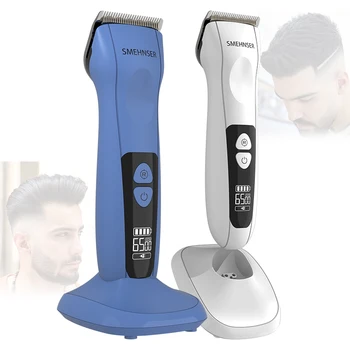 Машинки для стрижки волос для мужчин, профессиональный беспроводной триммер для волос, перезаряжаемый набор для стрижки волос для взрослых, светодиодный дисплей