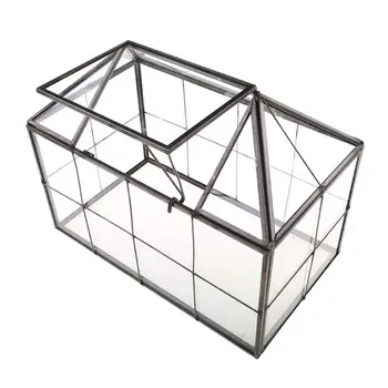Мини-Комнатные тепличные воздушные растения Миниатюрный подарочный стеклянный Геометрический террариум 