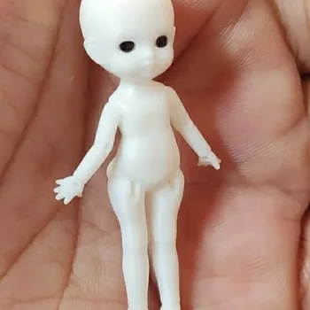 Мини-кукла Bjd, высота 4,5 см, 3D печать из смолы, без макияжа, Игрушки для девочек 