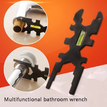 многофункциональный ключ для ванной комнаты 17 в 1, Ключ для установки крана и раковины, противоскользящая ручка, гаечный ключ с двойной головкой, инструмент