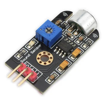 Модуль датчика обнаружения звука Звуковой датчик, модуль микрофона с голосовым управлением для Arduino