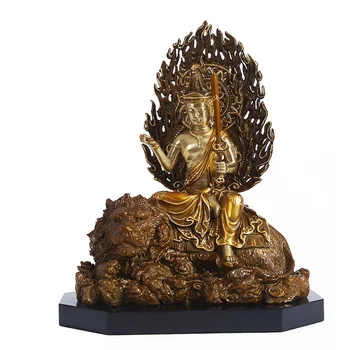 МОЦАРТ Три Святых Аватамсаки Манджушри И Будда Пушья Статуя Будды Шакьямуни Манджушри В Традиционном китайском стиле