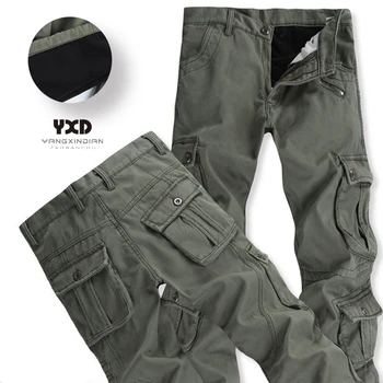 Мужские военные брюки, брюки, тактические брюки для мужчин, рабочие брюки, зимние толстые теплые флисовые комбинезоны с карманами, камуфляжные брюки, армейские брюки