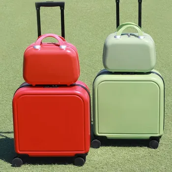 Набор багажа, маленький легкий мужской 18-дюймовый посадочный чемодан, детский набор паролей, чемоданы, мини-дорожная студенческая тележка
