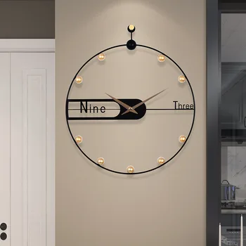 Настенные часы для гостиной современная простая индивидуальность креативность минималистичные домашние часы