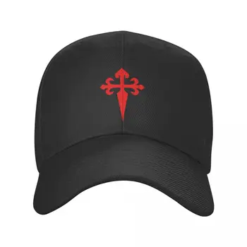 Новая модная бейсболка Santiago Cross для мужчин И женщин, Дышащая бейсболка с Крестом Святого, Католическая шляпа для папы, летние шляпы-снэпбэк