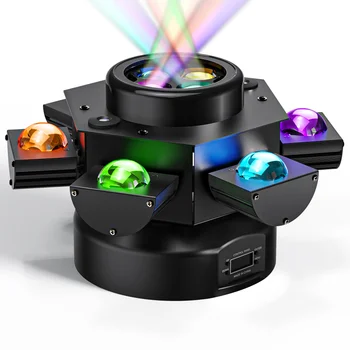 Новый Шестирукий Сценический Светильник 3 В 1 С Движущимися Головными Фонарями Bar Beam Bee Eye Laser Effect Light Атмосферный Светильник