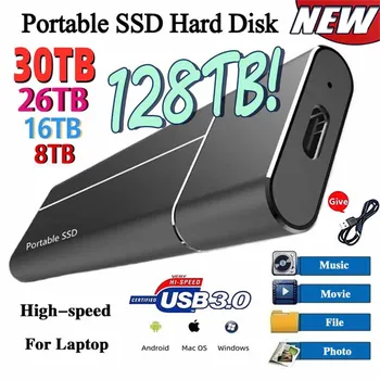 Оригинальный высокоскоростной SSD-накопитель 1 ТБ Портативный внешний твердотельный жесткий диск USB3.0 HD Внешний жесткий диск для хранения ноутбука/MAC
