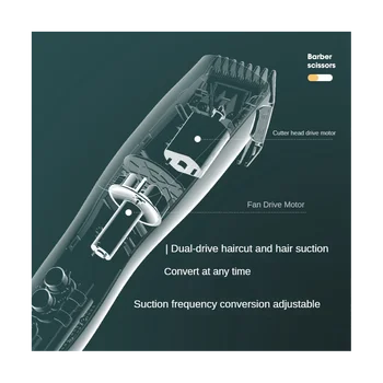 Перезаряжаемая Электрическая Машинка для стрижки волос, Триммер IPX7, Универсальная Филирующая Умная детская бритва для мужчин, Женская бритва-Черный