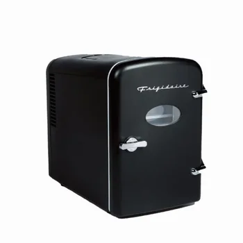 Портативный ретро-мини-холодильник Frigidaire EFMIS129 на 6 банок, черный холодильник