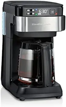 с умной кофеваркой Alexa, программируемая, вместимость 12 чашек, черная из нержавеющей стали (49350R) 2013 A Сертифицирована для людей D