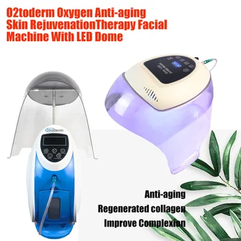 Светодиодный аппарат для кислородной терапии O2toderm Dome для лица Портативное антивозрастное оборудование для омоложения кожи