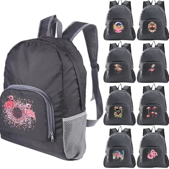 Складной Непромокаемый Рюкзак Flamingo, Сверхлегкая Школьная сумка, Легкий рюкзак для путешествий на открытом воздухе, Спортивные Походные сумки для Спортзала, Mochila, Походные сумки