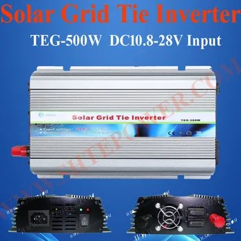 Солнечный инвертор мощностью 500 Вт, вход постоянного тока 12 В, 24 В, выход переменного тока 230 В, сетевой инвертор