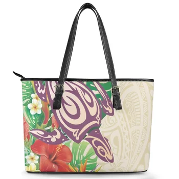 Сумка через плечо с рисунком Полинезийской серии, Повседневная Женская сумка-ведро, Женская сумка Большой емкости, Пляжная сумка, сумка для мамы
