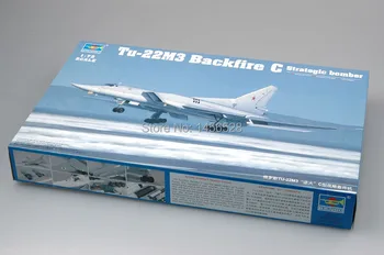 трубач 1/72 01656 Ту-22М3 Backfire C Стратегический бомбардировщик В сборе Модельные наборы масштабная модель самолета 3D головоломка самолет